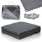 Ansobea Vorzeltteppich hochwertiger Camping Teppich 300x500cm,Zeltteppich Zeltunterlage bläulich-grau,Outdoor Campingmatte mit 12 Löchern, 13 Heringe und Tragetasche，Wohnwagen-Teppich