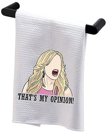 BDPWSS Lustiges Housewives Geschenk Küchentuch That's My Opinion Housewives Fan Geschirrtuch Hausfrauen Party Geschenke (My Opinion TW)