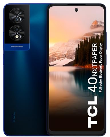 TCL 40 NXTPAPER 4G - Smartphone 6.78 (Pantalla 90Hz, 16GB (8+8) - 256GB, Ampliable MicroSD, Dual SIM, Cámara 50MP, Cámara Selfie 32MP, Batería 5010mAh, Doble Altavoz estéreo, Android 13.) Blue