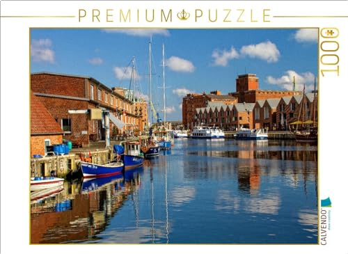 Puzzle · Wismar - Im Alten Hafen | Blick über den Wismarer Alten Hafen zu den Hafenspeichern der… · 1000 Teile · Lege-Größe 64 × 48 cm · CALVENDO Puzzle