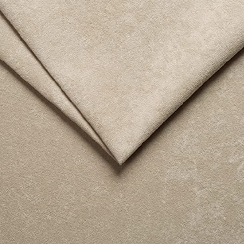 PINaPIN Mikrofaser Polyesterstoff 100% Polyester Stoffe meterware zum nähen Betten, Dekorationen, Haustierbetten und, Autoteppiche, Kissenbezüge, Möbelbezüge, Möbelpolsterei 100x150 cm (Beige)