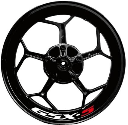 Motorrad Aufkleber Für S&uzuki Für Gsxs1000 750 1000 600 Für Gsx-s Für Gsx-s750 2022 Motorrad-Radaufkleber Streifen Reflektierende Felge Felgenaufkleber (Color : 1)