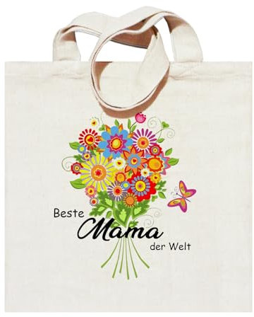 UTEFIF Stofftasche - Beste Mama der welt, Geschenk für Mütter, Geschenke für Mama zum Geburtstag, Geschenkideen für die Mutter