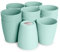 Set di 12 bicchieri in plastica rigida Classic riutilizzabili e infrangibili per feste ed eventi (verde, bicchieri da 400 ml)