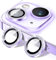 Kucheed Diamond Camera Lens Protector Compatible for iPhone 1212 Mini, Bling Tempered Glass Camera Cover, Individual Automatic Alignment Metal Rings, Glitter Phone Lens Cover Film Stickers
