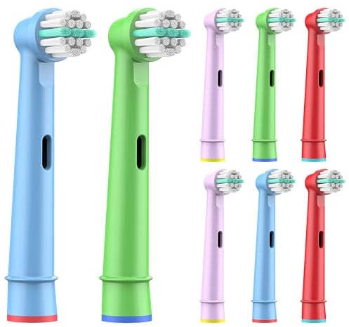 Perfekto24 Aufsteckbürsten Kompatibel für Oral B Zahnbürsten (8er Pack Weiß) - Zahnbürstenaufsätze für ein herausragendes Zahnputzerlebnis - Passt für Oral B Modelle (weiß 1)