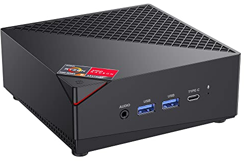 ACEMAGICIAN AM06 Pro Mini PC, AMD Ryzen 7 5700U (8C/16T, bis zu 4.3Ghz),16GB DDR4 512GB M.2 SSD Mini Computer mit W11 Home | 4K Triple Display | Type-C | Dual Ethernet | WiFi 6 | BT 5.2