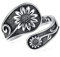 Fryneauy Sunflower Ring Spoon Ring S925 Sterling Silver Jewelry Gift for Women