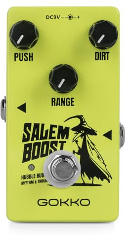 GOKKO Salem Boost-Effektpedal mit Full-Boost-Modi Treble Booster (GK-60)