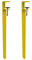 Gambe for Mobili A Forma Di F,Gambe for Tavolo Con Morsetto In Metallo,Gambe for Tavolini Da Caffè,Gambe for Bar,Per Console for Mobili Fai Da Te,Design Senza Punzonatura for Proteggere Il Desktop,Con