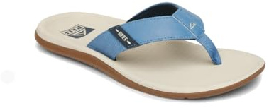 REEF Men's Santa Ana Flip-Flop, Oat/Blue/Gum, 12