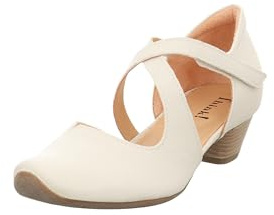 Think! Damen AIDA chromfrei gegerbte nachhaltige Halbschuhe, Panna 4060