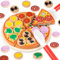 Pizza Kitchen Play Set for Toddlers and Children - Pretend Food Toy With Wooden Pizza - Role Play Gift for Kids 3+ Years Old