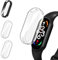 iVoler 3 Pezzi HD Clear Cover con Pellicola Protettiva per Xiaomi Smart Band 8 / Xiaomi Mi Band 8, Copertura Completa Custodia Anti-Graffio Ultra Sottile Morbida TPU Case, 2 Trasparente + 1 Nero