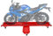 Carrello di manovra per moto, portata 567 kg, stabile, per moto, con bilanciere, per garage e officina