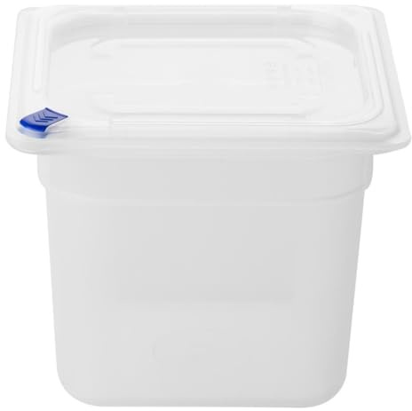 Hygiplas Click PP 1/6 GN Food Container, 150mm, 2.2Ltr, Pack of 4 | Supplied with seven colour clips to streamline HACCP compliance and prevent cross-contamination in busy commercial kitchens.