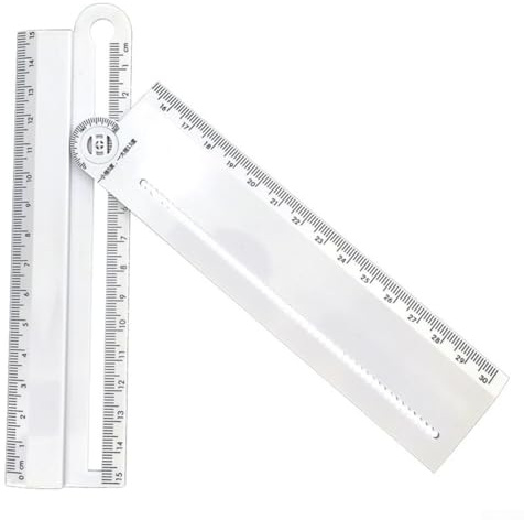 Zilimontt Strumento di misurazione angolare versatile con scala per artigiani, materiale ABS di lunga durata per la lavorazione del legno, edilizia e applicazioni ingegneristiche