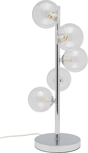 Kare Design Tischleuchte Scala Balls, Chrome | Glas, Stahl, modern, fürs Wohnzimmer
