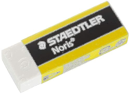 STAEDTLER Radiergummi Noris, geringe Krümelbildung, phthalat- und latexfrei, Made in Germany, Komfortqualität, 20 Radierer im shelf-ready packaging, 526 N20