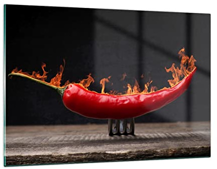 ARTTOR Bilder auf Glas 120x80cm Wandbild Glasdruck Küche - 3193