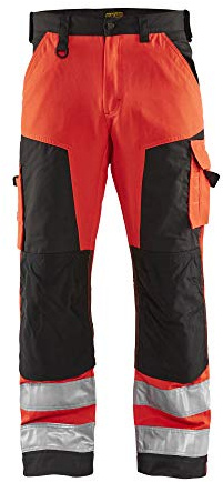 Blaklader 15661811 Hochwertige Arbeitshose Ohne Nageltaschen, Rot/Schwarz, grootte D92