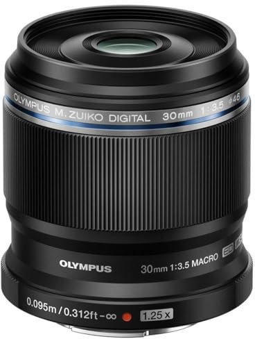 Olympus M.Zuiko Digital ED 30mm f/3.5 Lente Macro para Micro Cuatro Tercios, Negro