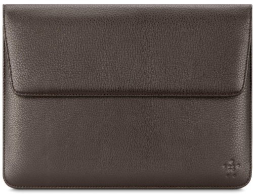Belkin Echt-Leder-Schutzhülle (geeignet für Apple iPad 2/3) dunkelbraun