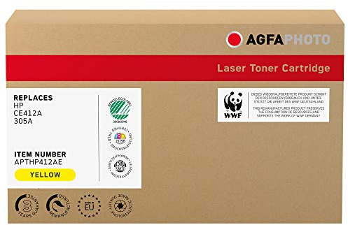 AgfaPhoto APTHP412AE Toner für HP CLJ PRO400, 2600 Seiten, gelb