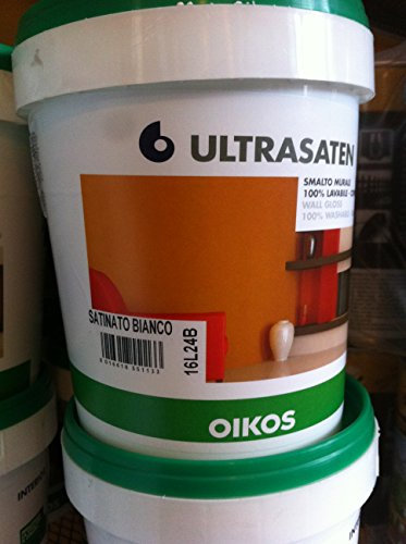 OIKOS ULTRASATEN - Esmalte mural satinado blanco 1 L