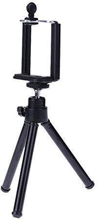 Mini trépied flexible pour smartphone et appareil photo vidéo Noir