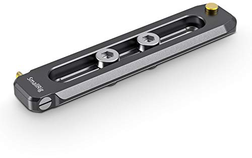SMALLRIG Low-Profile NATO Rail Quick Release Safety Rail 90mm/3.5'' with 1/4'' Screws for NATO Handle Camera Cage EVF Mount - BUN2484B