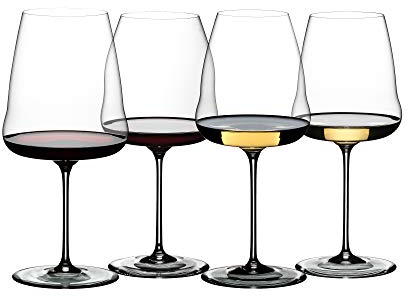 Riedel Winewings - Juego de degustación de copas de vino (4 unidades), transparentes