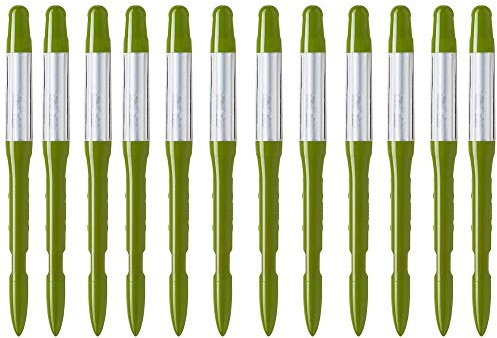 IPPINKA Sustee Aquameter, Bundle of 12, House Plant Soil Moisture Meter, Best for Indoor Potted Plants - Small Green Refillable