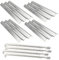 Zemibi Lot de 4 pièces de Rechange pour Barbecue Napoleon Gas modèles LEX485/605/730 Série Le LD485 S81001, plaques chauffantes en Acier Inoxydable et Tubes de brûleur Robustes