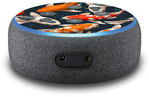 2er Set Folie Cover für intelligenten Smart Speaker Lautsprecher Aufkleber Schutzfolie Skin selbstklebend passgenau Klebefolie für Sprachassistent R137 (Nr. 26 Koi)
