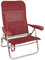 Crespo Strand Stuhl AL 205 Camping Garten Liege Stuhl Klappstuhl Klappbar Alu Rot
