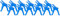 WEICON 12-51003005 - Pelacables nº 5 Classic, 12 unidades, color azul