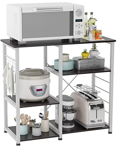 SogesHome Scaffale da Cucina Organizzatore per Cucina Supporto per Forno a Microonde per Cucina e Soggiorno, 90 x 40 x 83 cm