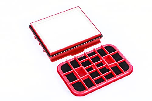Filterset 1 Carbonfilter und 1 Hepafilter passend für Electrolux D 820, Lux 1 - Hocheffiziente Filter für eine saubere Abluft
