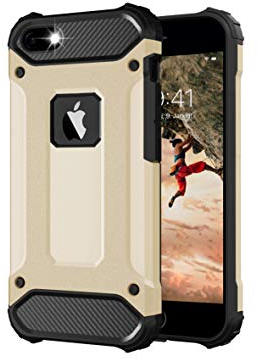 BYONDCASE Custodia per iPhone 5s, colore oro, iPhone 5, iPhone SE 2016, custodia rigida per iPhone 5, custodia rigida per iPhone 5, 5S, SE 2016