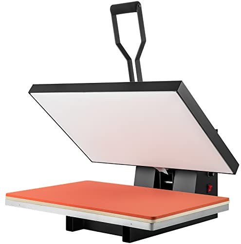 VEVOR Prensa de Calor Negro 406x610 mm Máquina de Sublimación Textil 1700 W Calentamiento Rápido Prensa de Calor por Transferencia por Sublimación Digital e Industrial para Camiseta, Bolso, Almohada