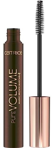 Catrice Pure Volume Magic Brown Mascara, Nr. 010, Schwarz, langanhaltend, volumengebend, Expressergebnis, natürlich, vegan, ohne Mikroplastikpartikel, Nanopartikel frei, ohne Parfüm, 1er Pack (10ml)