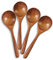 Suuwwn Cucharas de Sopa de Madera,4 Piezas Cucharas de Ramen Japonés Cuchara de Madera Natural Cocina Cuchara de Mermelada de Miel Retro Cuchara Cena Cuchara para Cocina (A)