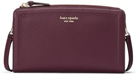 Kate Spade New York Knott Umhängetasche aus genarbtem Leder, klein, Deep Cherry, Einheitsgröße