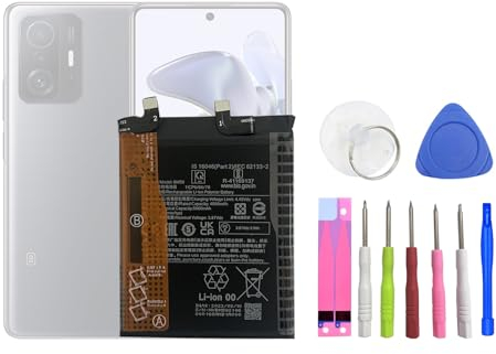 HIGHAKKU Batterie de Remplacement BM59 Compatible avec Mi 11T 21081111RG avec Outils