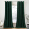 PONY DANCE Samtvorhang mit Ösen 2er Set Samt Gardinen Dunkelgrün Blickdichte Vorhänge Wohnzimmer Modern Velvet Thermal Curtains Thermovorhang Kälteschutz, H 280 x B 132cm (Gewicht: 300g/m²)