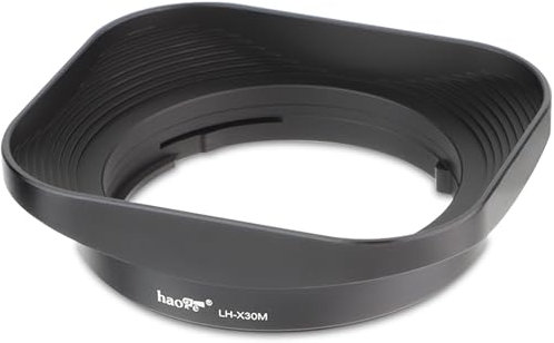 Haoge LH-X30M Gegenlichtblende aus Metall, quadratisch, für Fujifilm Fujinon XF 30 mm F2.8 R LM WR Makroobjektiv, Bajonettblende