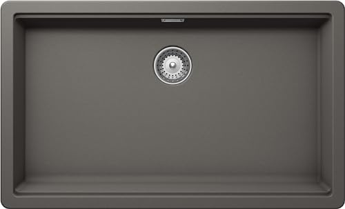 SCHOCK - Küchenspüle Galaxy N100XL 1 Becken mit funktionalem Rand für | Material ®Cristadur; Silverstone; 750 x 456 mm