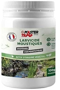 MASTER TRAP - Larvicides Moustiques - Anti larves de moustiques et mouches - Efficace jusqu'à 5 semaines - 100 g
