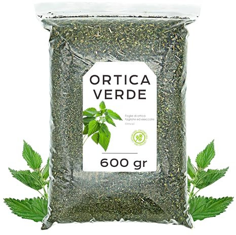 Ortiga Verde Infusión 600 gr - Hojas de Ortiga Verde Cortadas - Té de Ortiga Verde - Propiedades Naturales - Infusión de Hierbas (600 gr)
